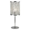 Elise 1 Light Table Lamp In Chrome With Crystal Drops