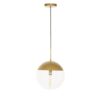 Rocklin Clear Glass Shade Pendant Ceiling Light In Gold