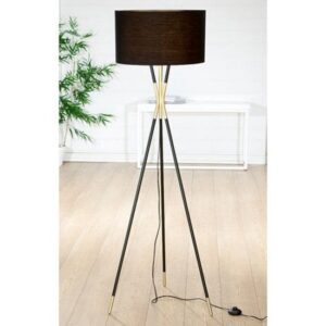 Trois Floor Lamp In Black And Gold