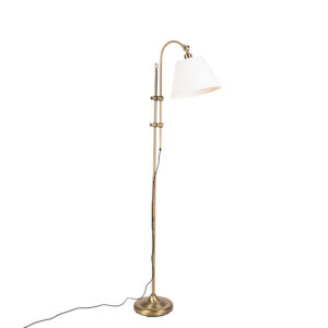Smart classic floor lamp bronze with white incl. Wifi A60 – Ashley