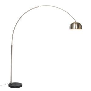 Arc lamp steel metal shade 33 cm adjustable - XXL