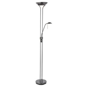 Reading Mother And Child Task Floor Lamp In Black Chrome
