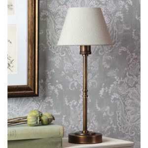 Laura Ashley Denston Table Lamp In Antique Bronze With Shade LA3756584-Q