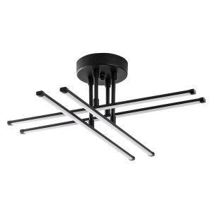 Alvero Metal Ceiling Light in Black