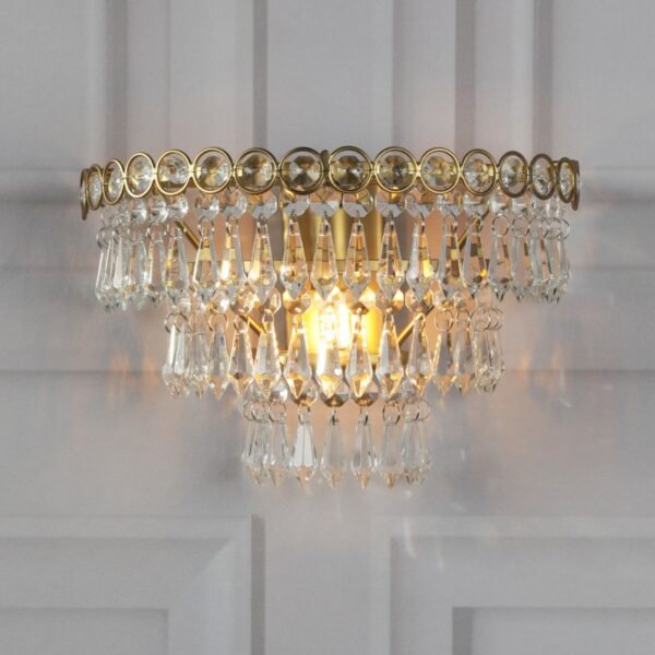 Laura Ashley Enid Wall Light In Matt Antique Brass Finish LA3756714-Q
